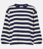 Velvet Edora striped cotton jersey sweatshirt