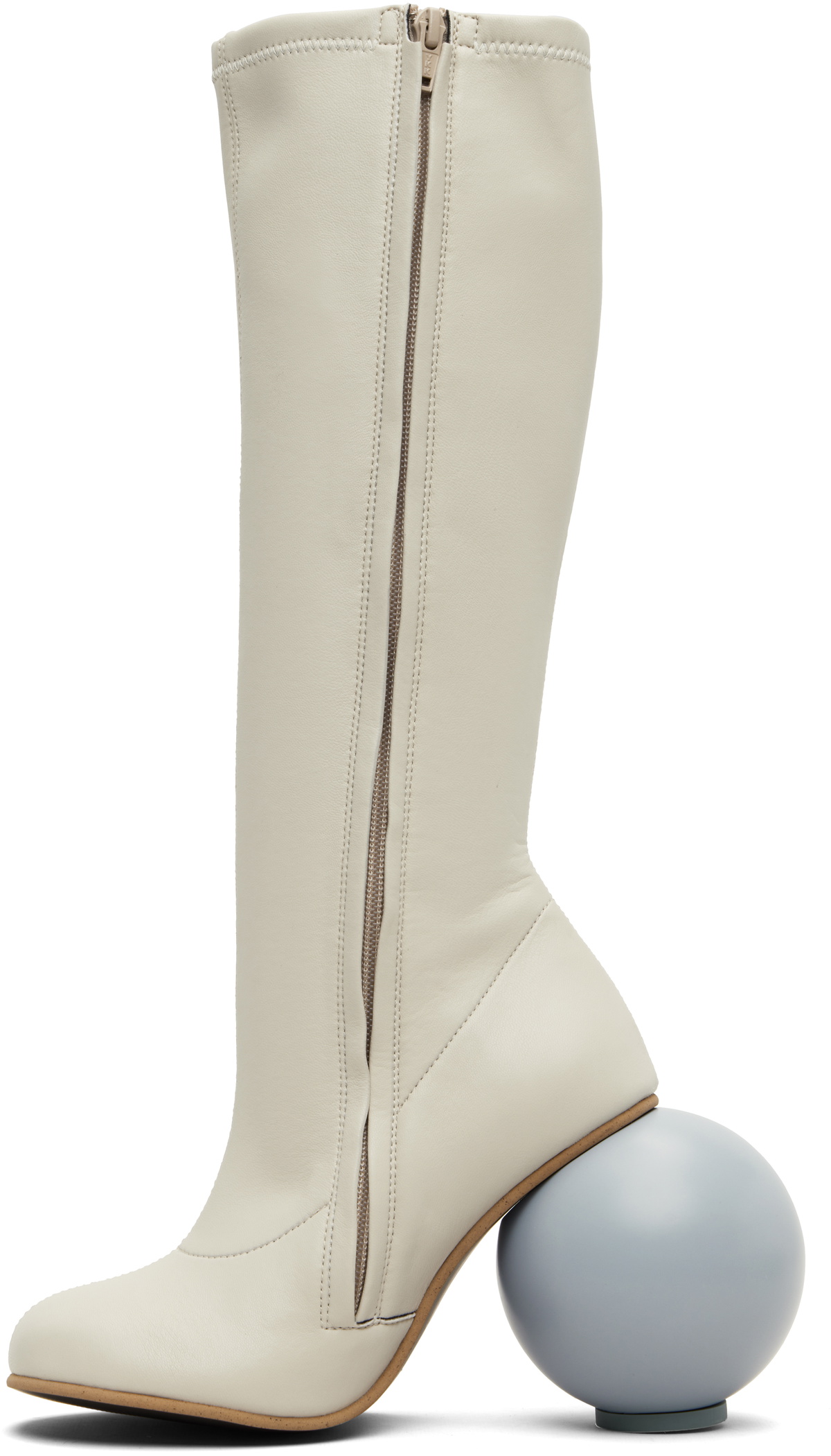 YUME YUME Beige Ball Tall Boots