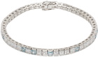 Hatton Labs SSENSE Exclusive White & Blue Tennis Bracelet