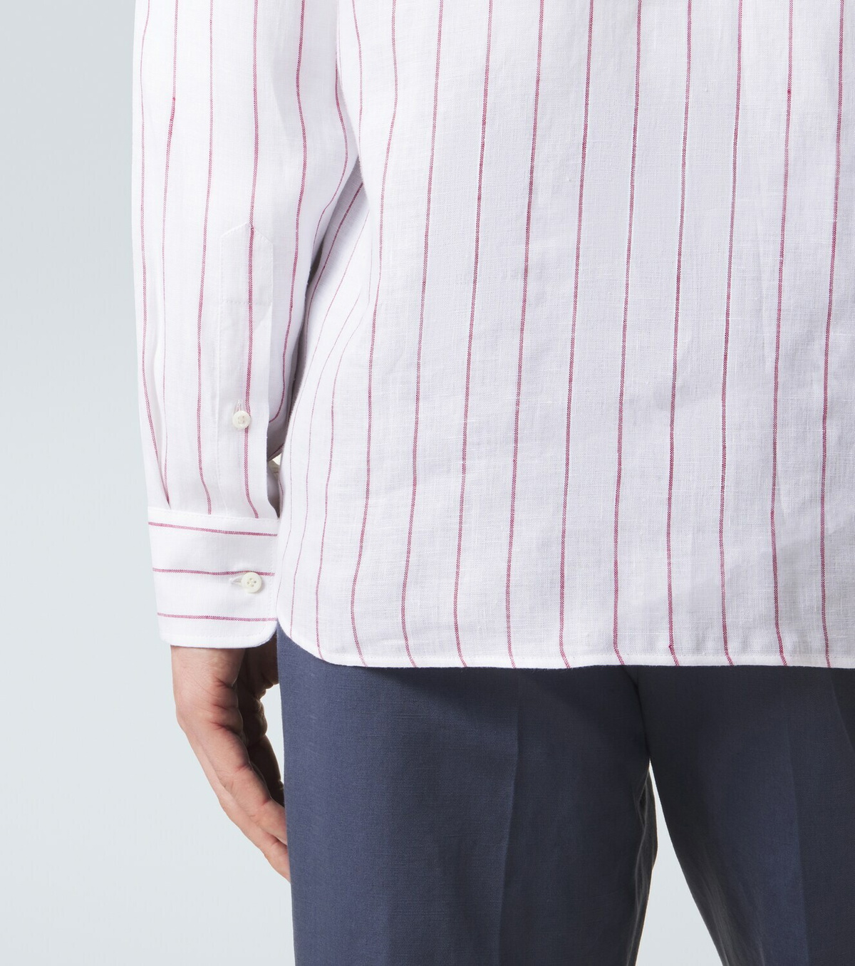 Brunello Cucinelli Striped linen shirt