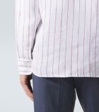 Brunello Cucinelli Striped linen shirt