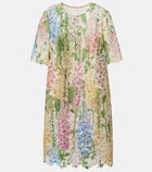 Oscar de la Renta Floral lace minidress