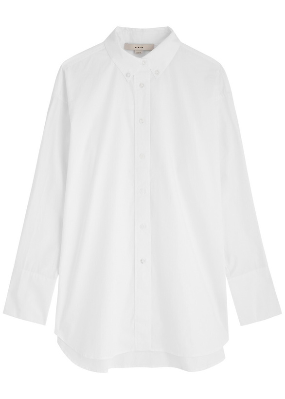 Photo: Remain BY Birger Christensen Oversized Cotton-poplin Shirt White 34 (UK6 / XS)