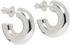 Numbering Silver #7202 Doughnut Earrings