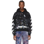 Off-White SSENSE Exclusive Black Galaxy Brush Hoodie
