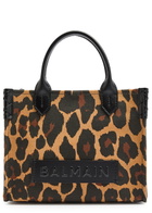 Balmain B-army 36 Leopard-print Canvas Tote - One Size