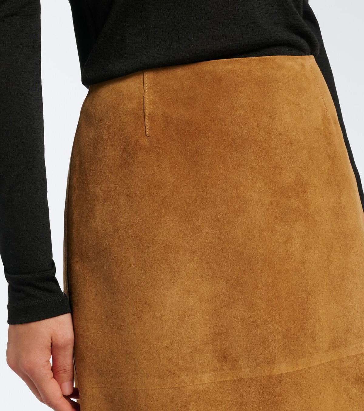 Jil Sander Suede midi skirt