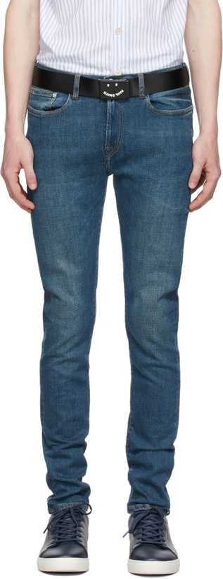 Photo: PS by Paul Smith Blue Reflex Slim-Fit Jeans