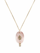 Pascale Monvoisin 9K Yellow Gold Souad Quartz And Diamond Necklace