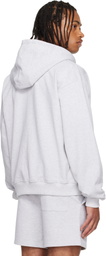Casablanca Gray Classic Full Zip Hoodie