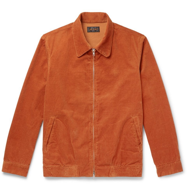 Photo: Beams Plus - Cotton-Blend Corduroy Blouson Jacket - Orange