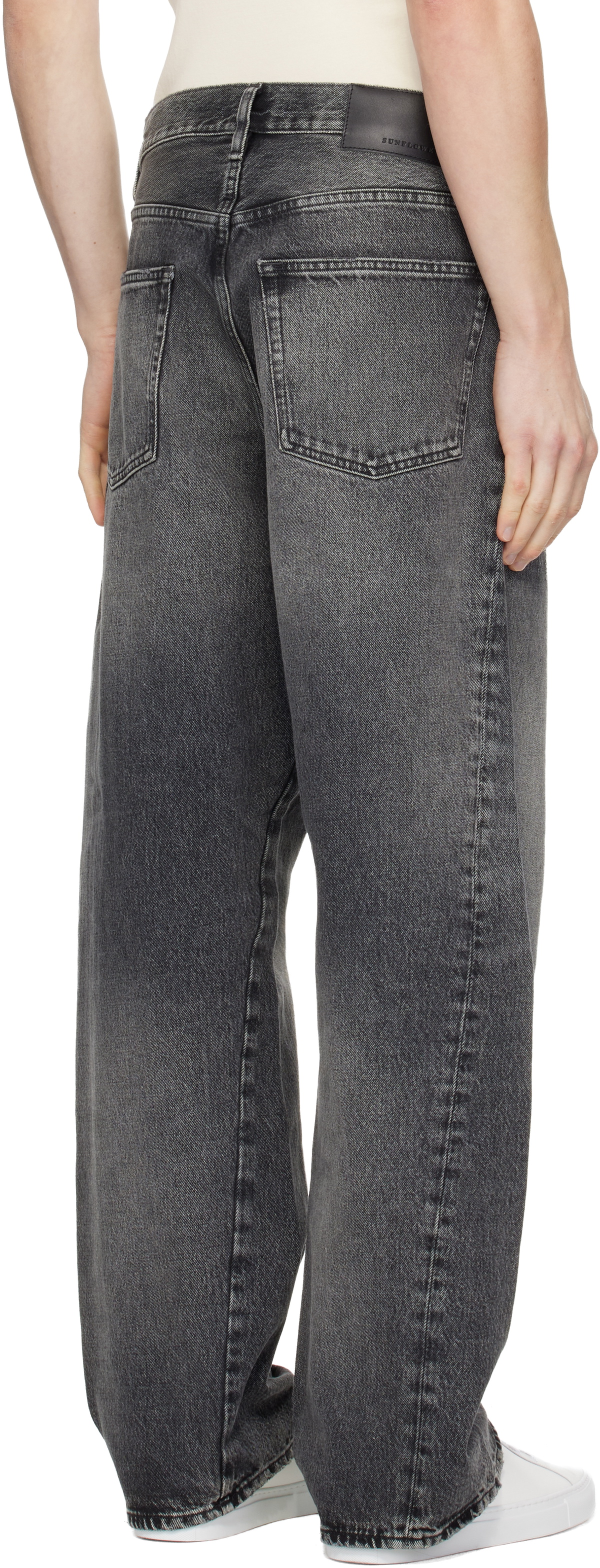 Sunflower Black Wide Twist Jeans