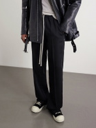 DRKSHDW by Rick Owens - Ramones Frayed Denim Sneakers - Black