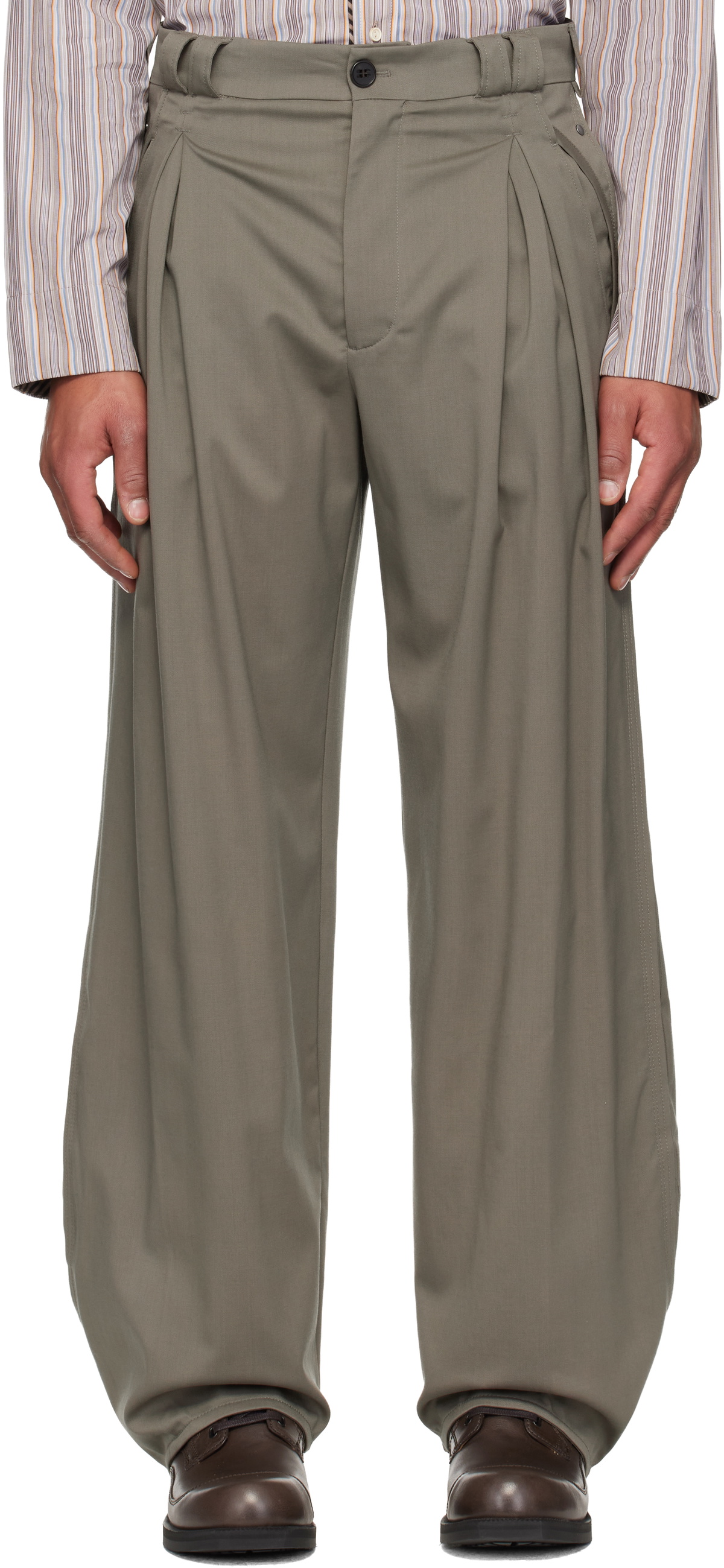 Kiko Kostadinov Black Orma Reversible Trousers Kiko Kostadinov