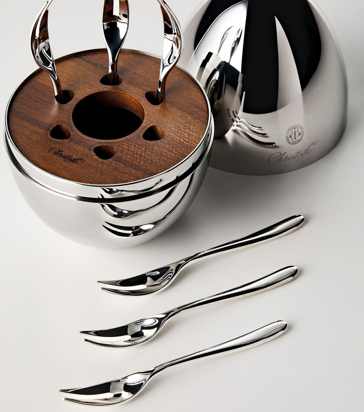 Christofle Mood Yummy silver-plated 6-piece fork set