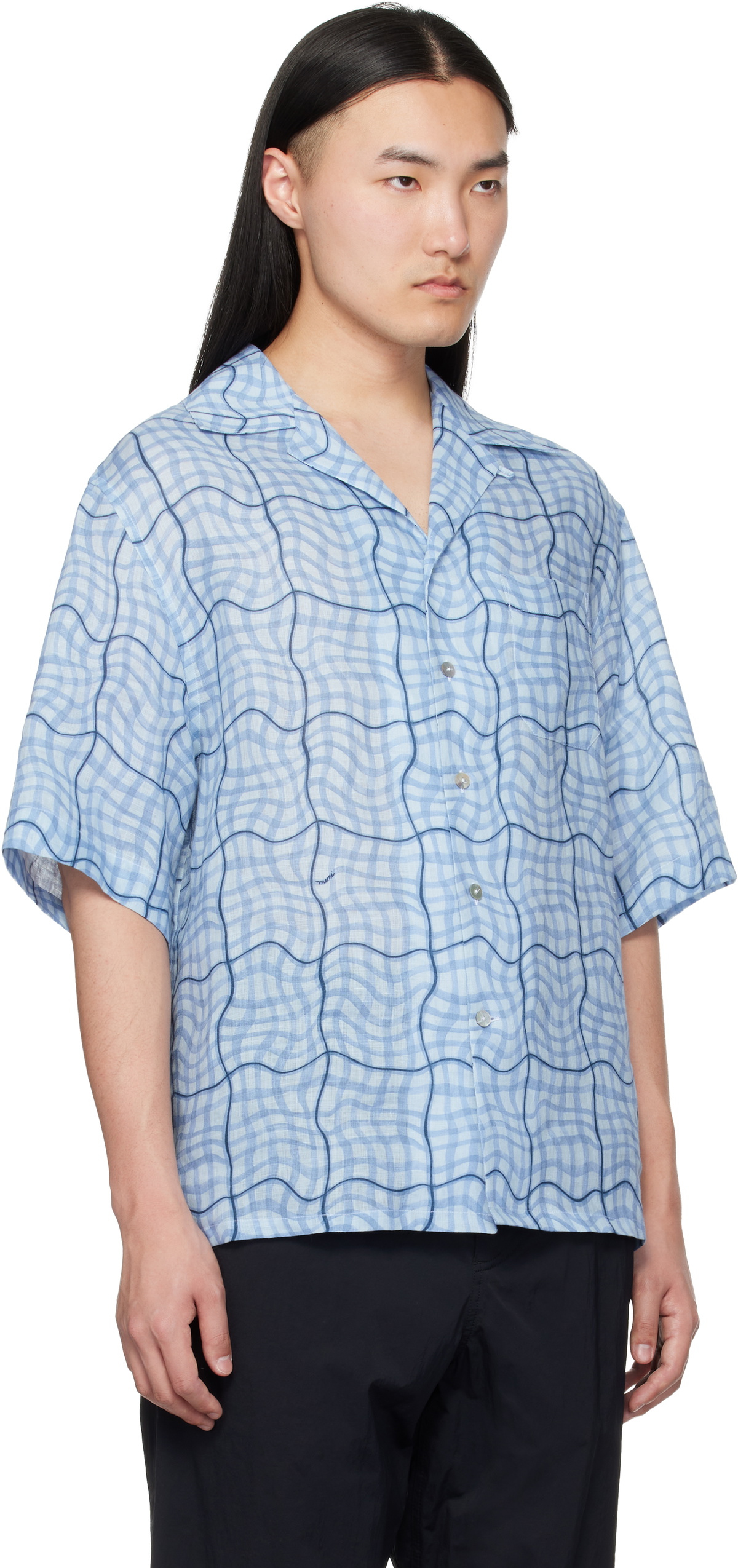 Marni Blue Checked Shirt