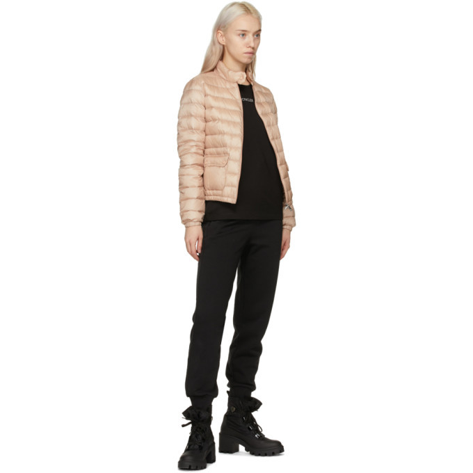 Moncler Pink Longue Saison Down Lans Jacket Moncler