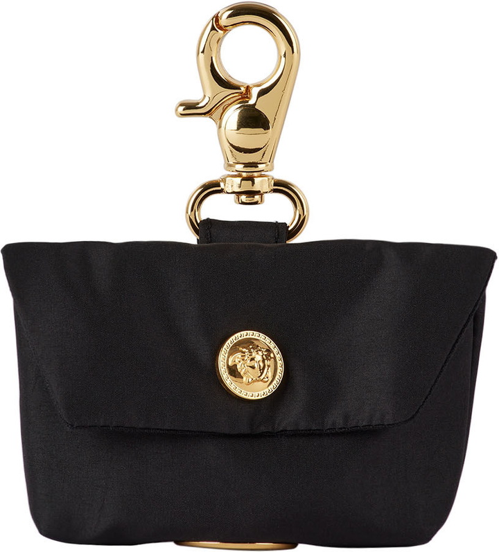 Photo: Versace Black Medusa Pet Waste Bag Holder