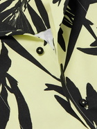 Jacquemus - Camp-Collar Floral-Print Cotton-Canvas Shirt - Yellow