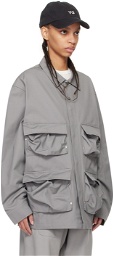 Y-3 Gray Bellows Pocket Jacket