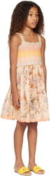 ZIMMERMANN Kids Multicolor Tallow Knit Printed Dress