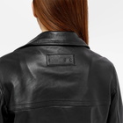 Shoreditch Ski Club Women's Marley Leather Biker Jacket in Black