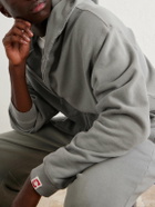 Cherry Los Angeles - Distressed Cotton-Fleece Zip-Up Hoodies - Gray