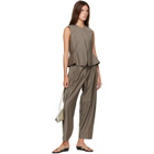 Cordera Beige Virgin Wool Masculine Barrel Trousers