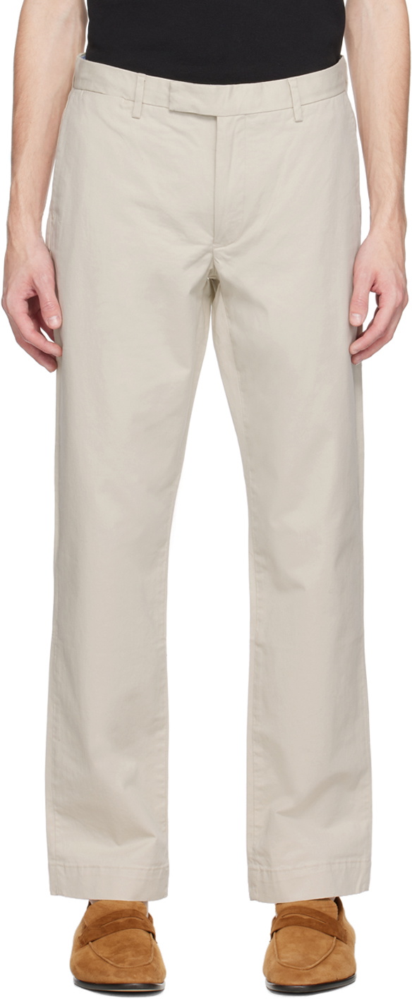 Polo Ralph Lauren Beige Straight-Leg Trousers Polo Ralph Lauren