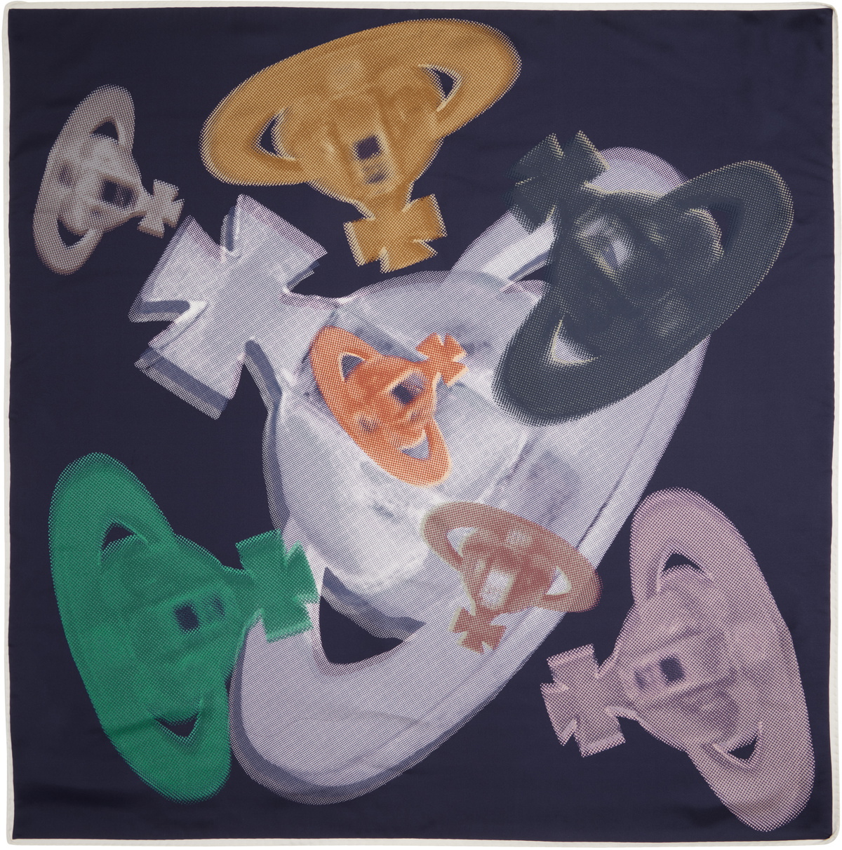 Vivienne Westwood Multicolor Printed Scarf Vivienne Westwood