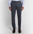 Canali - Slate-Blue Kei Slim-Fit Wool Suit Trousers - Blue