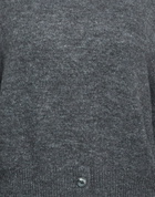 Manila Grace Womens Turtleneck in Charcoal