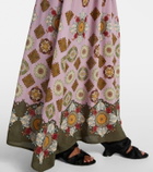 La DoubleJ Lunaria Foulard printed maxi dress
