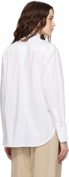 Victoria Beckham White Oversized Shirt