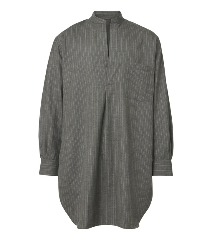 Photo: Stòffa Chalk stripe wool shirt