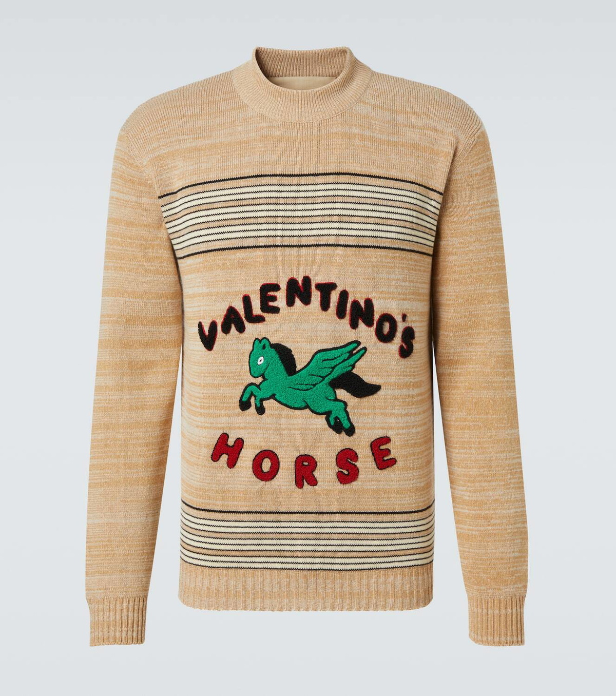 Valentino Logo wool and cotton sweater