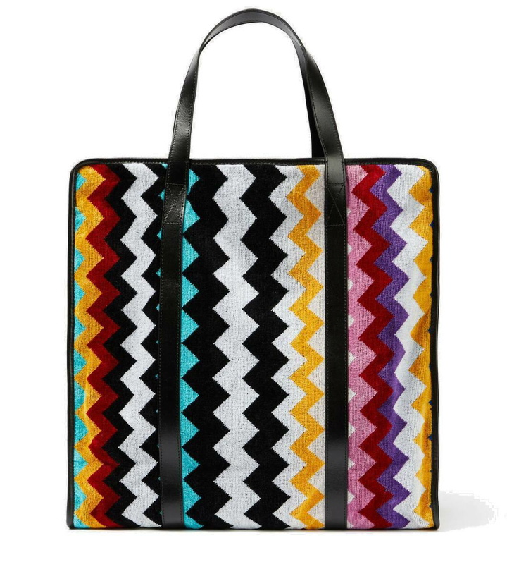 Photo: Missoni Cyrus leather-trimmed tote bag