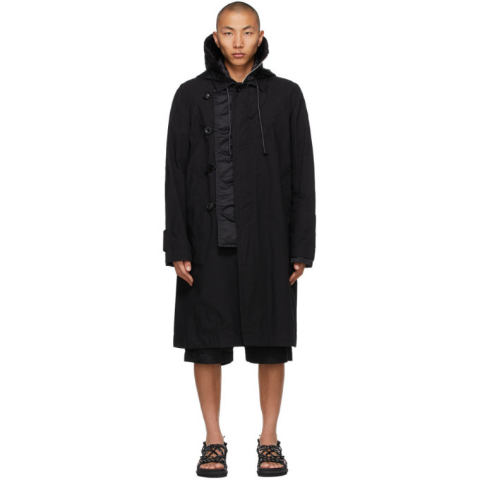 Photo: Sacai Black Oxford Coat