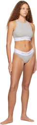 Palm Angels Gray Elasticized Thong