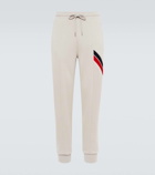 Moncler Striped cotton-blend sweatpants