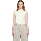 LEMAIRE Off-White Asymmetrical Fitted Tank Top