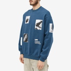 Lo-Fi Men's Fragment Crew Sweat in Denim