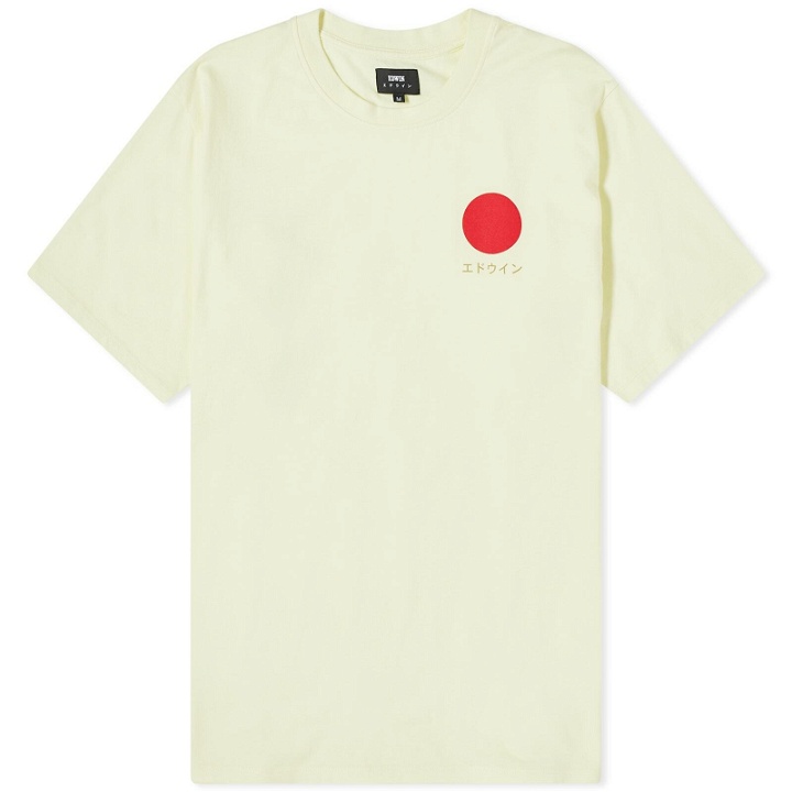 Photo: Edwin Men's Japanese Sun T-Shirt in Tender Yellow
