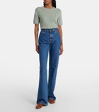 Loro Piana Merak high-rise flared jeans