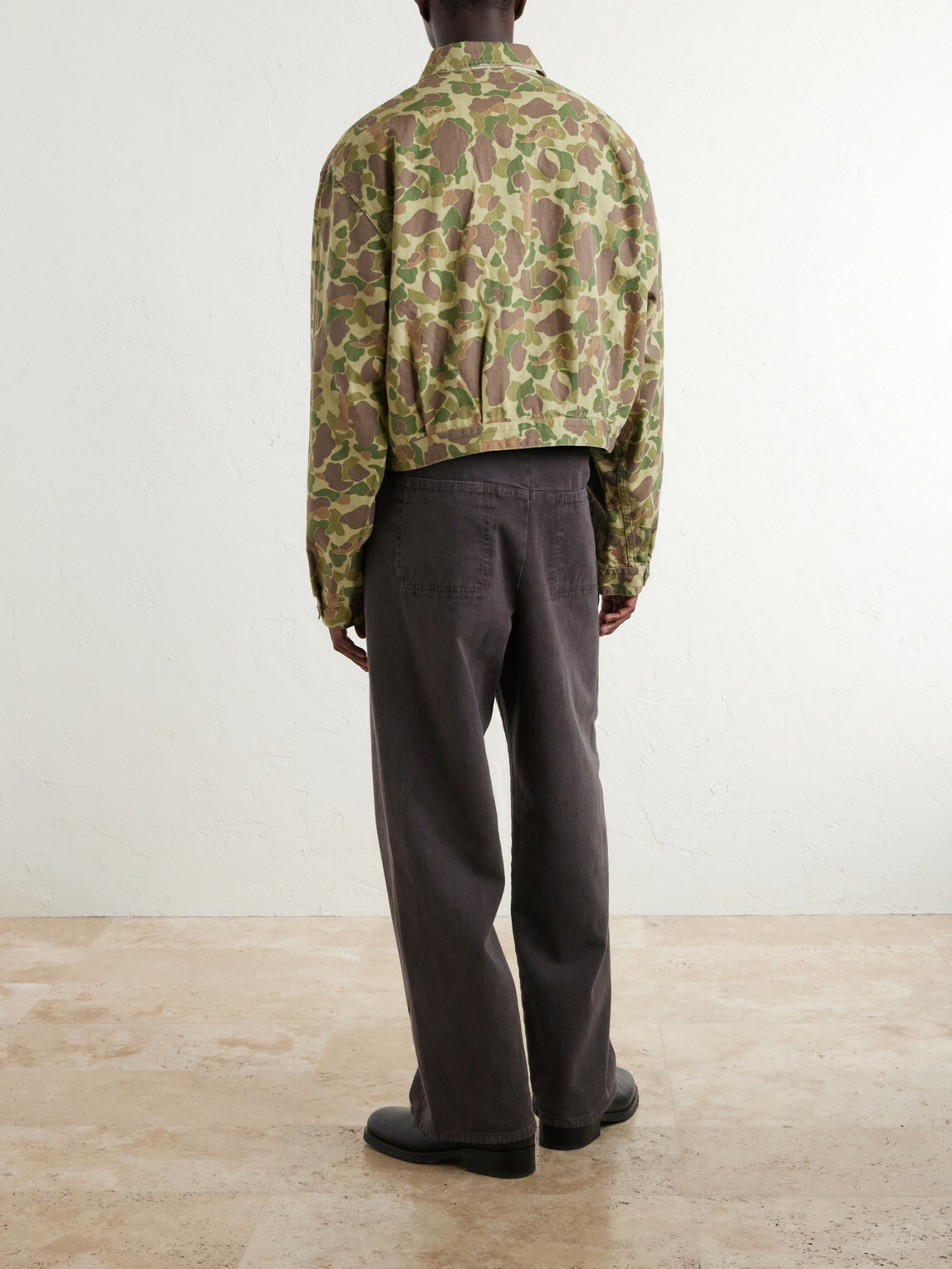 KAPITAL - Drizzler Reversible Herringbone Camouflage-Print Cotton Blouson Jacket - Green