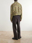 KAPITAL - Drizzler Reversible Herringbone Camouflage-Print Cotton Blouson Jacket - Green