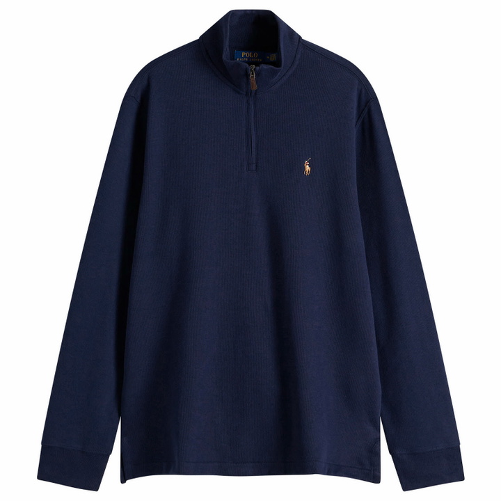 Photo: Polo Ralph Lauren Men's Half Zip Jumper in Cruise Navy