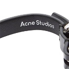 Acne Studios Aleman Small Face Dog Collar & Lead in Black