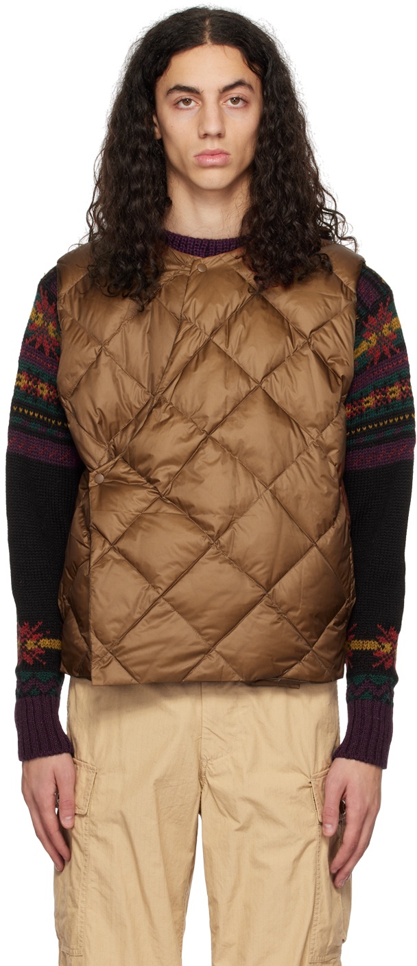 Photo: Remi Relief Brown Quilted Down Vest