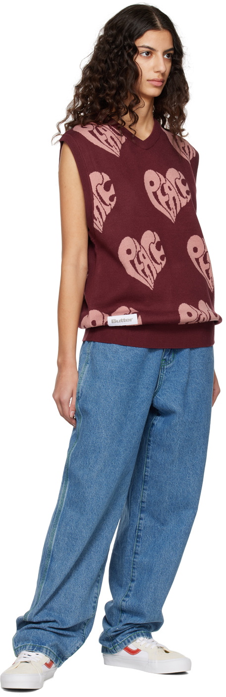 Butter Goods Red 'Peace' Vest